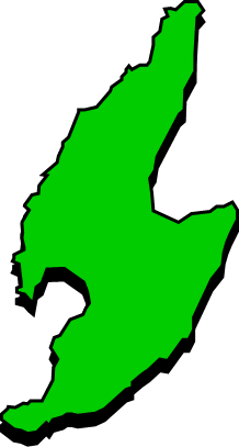 佐渡島（新潟県）の外観図形イラスト画像