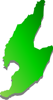 佐渡島（新潟県）の外観図形イラスト画像