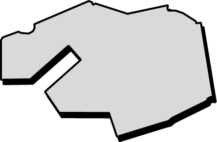 咲洲（大阪府）の外観図形イラスト画像