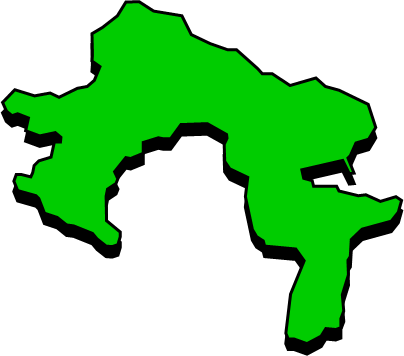 佐久島（愛知県）の外観図形イラスト画像