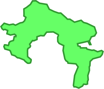 佐久島（愛知県）の外観図形イラスト画像