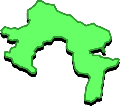 佐久島（愛知県）の外観図形イラスト画像