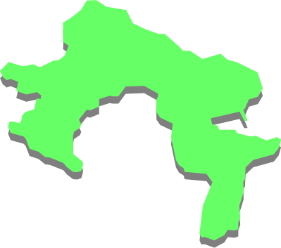 佐久島（愛知県）の外観図形イラスト画像