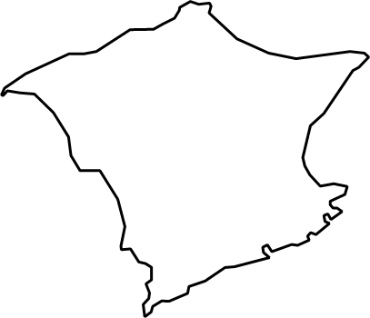 志発島(北海道)の外観図形イラスト画像