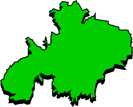 式根島（東京都）の外観図形イラスト画像