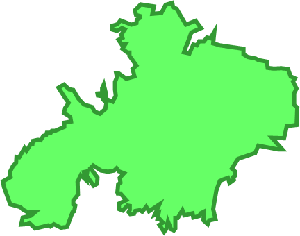 式根島（東京都）の外観図形イラスト画像