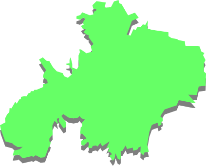 式根島（東京都）の外観図形イラスト画像