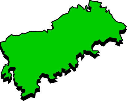 色丹島（北海道）の外観図形イラスト画像