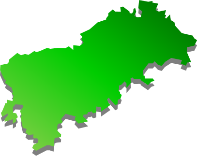 色丹島（北海道）の外観図形イラスト画像