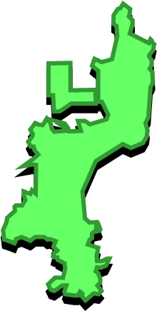 篠島（愛知県）の外観図形イラスト画像