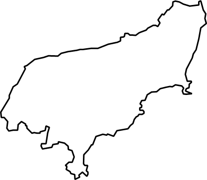 菅島（三重県）の外観図形イラスト画像