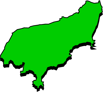 菅島（三重県）の外観図形イラスト画像