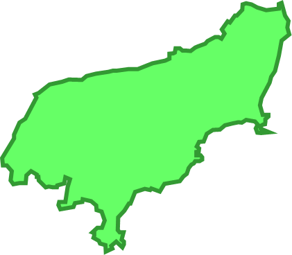菅島（三重県）の外観図形イラスト画像