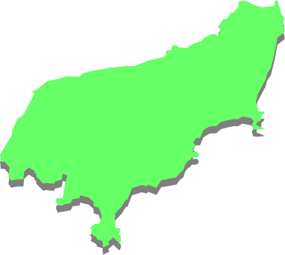 菅島（三重県）の外観図形イラスト画像