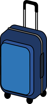スーツケースのイラスト画像
