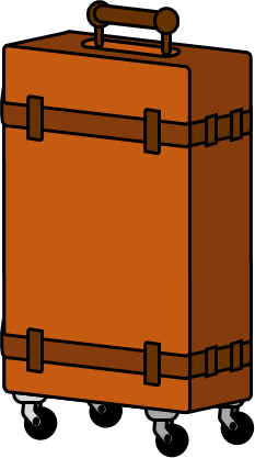スーツケースのイラスト画像
