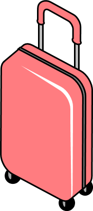 スーツケースのイラスト画像