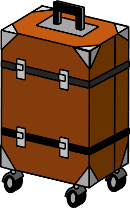 スーツケースのイラスト画像