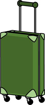 スーツケースのイラスト画像