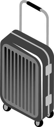 スーツケースのイラスト画像