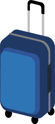 スーツケースのイラスト画像