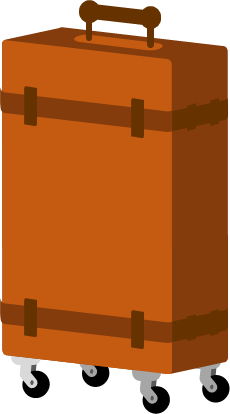 スーツケースのイラスト画像