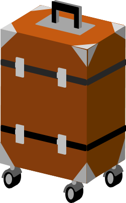 スーツケースのイラスト画像