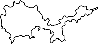 周防大島（山口県）の外観図形イラスト画像