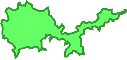 周防大島（山口県）の外観図形イラスト画像