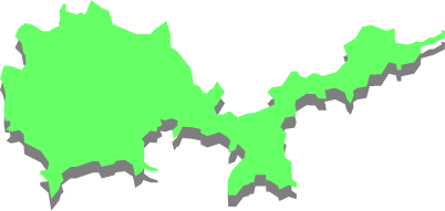 周防大島（山口県）の外観図形イラスト画像