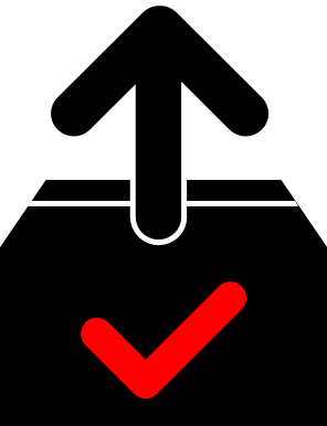 出荷済、入荷済マーク画像