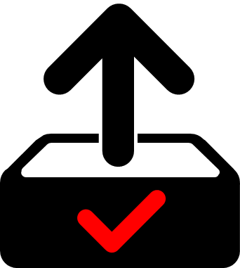 出荷済、入荷済マーク画像