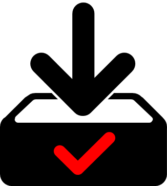 出荷済、入荷済マーク画像