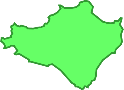 豊島（香川県）の外観図形イラスト画像