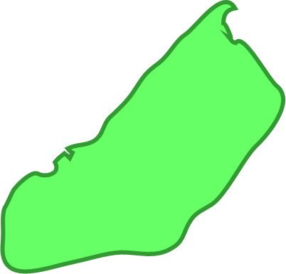 天売島(北海道)の外観図形イラスト画像