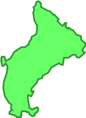飛島（山形県）の外観図形イラスト画像