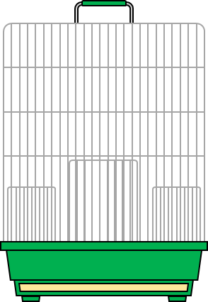 鳥かごのイラスト画像
