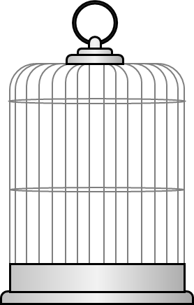 鳥かごのイラスト画像