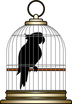 鳥かごのイラスト画像