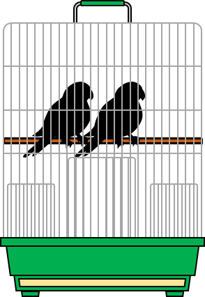 鳥かごのイラスト画像