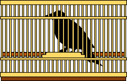 鳥かごのイラスト画像