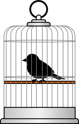 鳥かごのイラスト画像