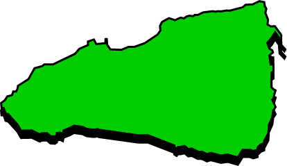 焼尻島(北海道)の外観図形イラスト画像