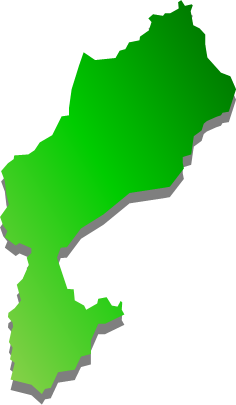 弓削島（広島県）の外観図形イラスト画像