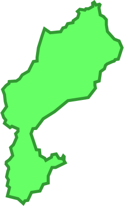 弓削島（広島県）の外観図形イラスト画像