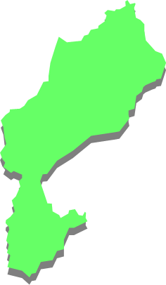 弓削島（広島県）の外観図形イラスト画像