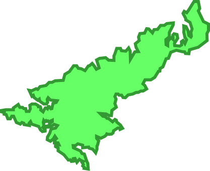 奄美大島(鹿児島県)の外観図形イラスト画像