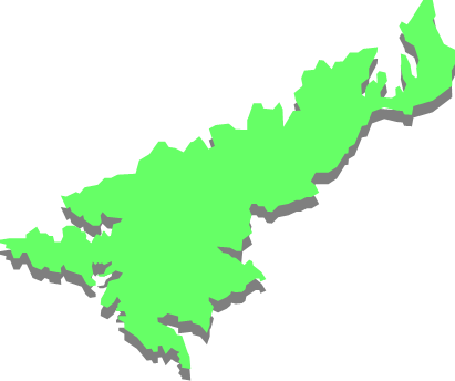 奄美大島(鹿児島県)の外観図形イラスト画像