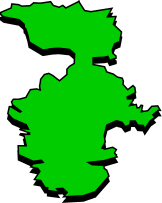 深島（大分県）の外観図形イラスト画像