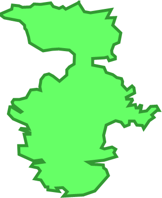 深島（大分県）の外観図形イラスト画像